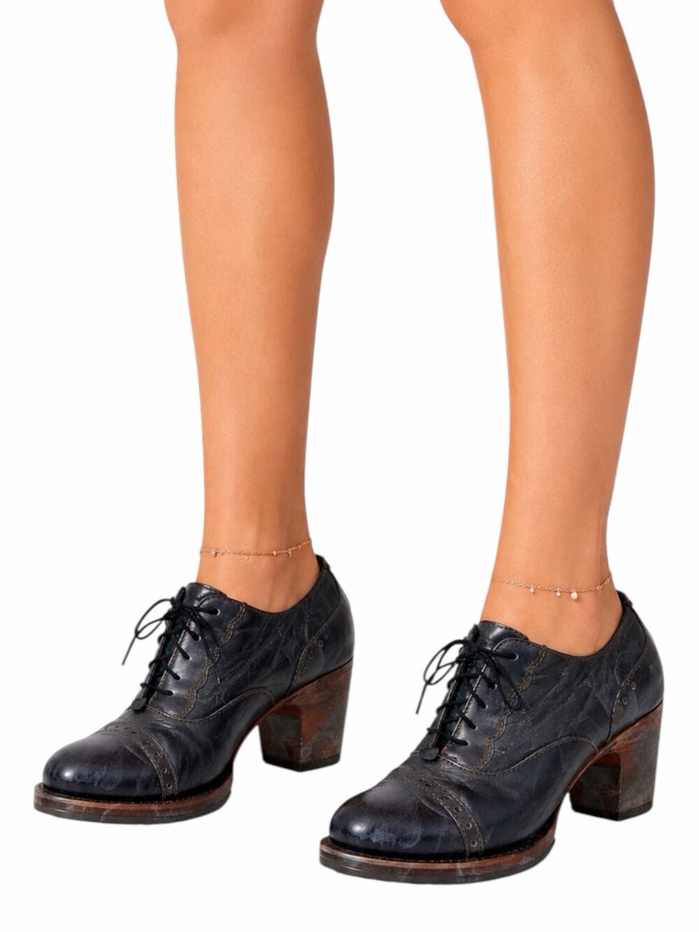 Pskaufman Crosswalk Oxford Ankle Boots Hand Paint Metallic Cap Toe Size 7